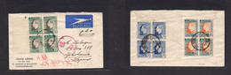 South Africa. 1937 (22 May) Joburg - Japan, Yokohama. Air Multifkd Env (front And Reverse) With Special Arrival Japanese - Otros & Sin Clasificación