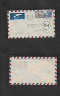 South Africa. 1950 (23 June) Cape - Australia, Sydney. Air Multifkd Envelope + Taxed + Aux Pmk. - Otros & Sin Clasificación