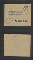 Sudan. 1929 (6 Feb) Khartoum - Nossen, Sachsen, Germany. Single Fkd Comercial Envelope. - Sudan (1954-...)