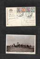 Sudan. 1930 (7 June) Khartoum - Czechoslovakia, Prague. Multifkd Postcard, Shulluk Warriors, Upper Nile Photo. VF + Colo - Sudan (1954-...)