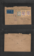 Sudan. 1940 (10 June) WWII. Khartoum - England, Yorkshire. Air OAS Multifkd Censor Envelope. Yorkshire Regiment / Milita - Sudan (1954-...)