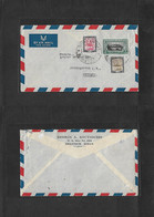 Sudan. 1951 (23 Febr) Khartoun - Germany, Oberrahmede. Air Multifkd Env, Mixed Issues, Special Air Cachet. VF. - Sudan (1954-...)