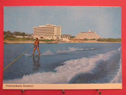 Visuel Très Peu Courant - Chypre - Paralimni - La Plage Protaras - Ski Nautique - Excellent état - R/verso - Chypre