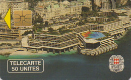 TÉLÉCARTE PHONECARD MONACO CENTRE DES CONGRES 50 UNITÉS  UTILISÉE - Monaco