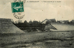 Chatelaillon * La Digue Emportée Par La Tempête * Catastrophe - Châtelaillon-Plage