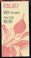 Booklet - Palau 1987 Flowers $2.20 Booklet Complete And Very Fine, SG SB9 - Palau