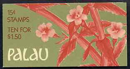 Booklet - Palau 1988 Flowers $1.50 Booklet Complete And Very Fine, SG SB10 - Palau