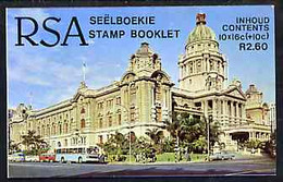 Booklet - South Africa 1987-88 National Flood Relief Fund #1 (City Hall) 2r60 Booklet Complete And Pristine, SG SB20 - Booklets