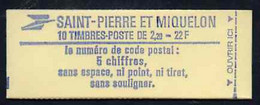 Booklet - St Pierre & Miquelon 1986 Liberty 22f Booklet Complete And Pristine, SG SB1 - Booklets