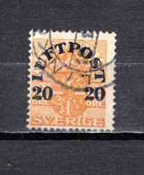 Suecia   1920  .-   Y&T  Nº    2     Aéreo - Usados