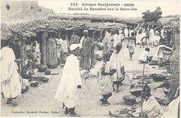 Cpa Afrique, Soudan – Marché De Saraféré Sur Le Bara-Isa ( Fortier ) - Soudan