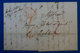 I 14 SUISSE  BELLE LETTRE 1849 BASEL  POUR WOHLEN MR ISLER  + CACHET ET TAXE ROUGE - ...-1845 Préphilatélie