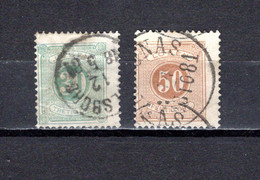 Suecia   1874  .-   Y&T  Nº    8/9    Taxa   (a) - Steuermarken