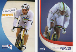CYCLISME  TOUR DE FRANCE  2 CARTES FRANCOIS PERVIS - Cycling