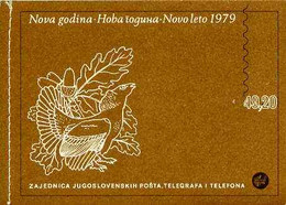 Booklet - Yugoslavia 1978 New Year 49d20 Booklet Complete And Pristine (contains Panes With Deer, Sycamore, Partridge, A - Cuadernillos