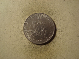 MONNAIE FRANCE 1 FRANC SEMEUSE 1974 - 1 Franc