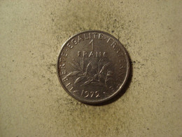 MONNAIE FRANCE 1 FRANC SEMEUSE 1972 - 1 Franc
