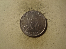 MONNAIE FRANCE 1 FRANC SEMEUSE 1971 - 1 Franc