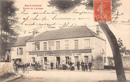 Magnanville         78         Entrée De L'Avenue . Café Mantion Membre Union Vélocipédique De France      ( Voir Scan) - Other & Unclassified
