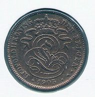 LEOPOLD II * 2 Cent 1909 Frans * Z.Fraai * Nr 10103 - 2 Cent