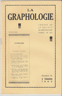 Revue LA GRAPHOLOGIE N° 91 - 3ème Trimestre 1963 - Wetenschap