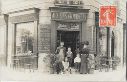 CARTE PHOTO Devanture De Commerce Aux Fins Gourmets Maison Lacombe Animation Gros Plan - Te Identificeren