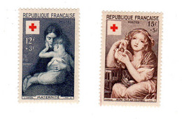 France  - 1954 - Croix Rouge -  N° 1006 Et 1007 - Autres & Non Classés