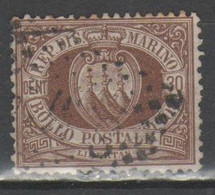 San Marino 1877 - Stemma 30 C.         (g6963) - Usados