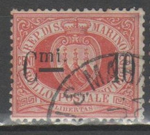 San Marino 1892 - Stemma 10 Su 20 C. (Sassone 10)         (g6967) - Usati