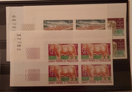 St.Pierre Et Miquelon  N°407/409 Nd Bloc De 4 CdF **TB - Imperforates, Proofs & Errors