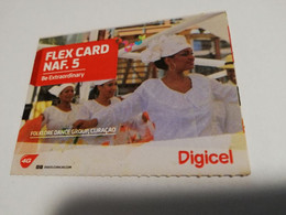 CURACAO NAF 5,- DIGICEL FLEX CARD  FLOATING MARKET CURACAO   24/03/2015   ** 4262** - Antillen (Nederlands)