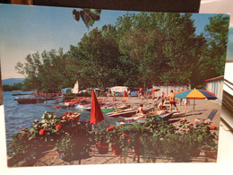 Cartolina Lago Di Bolsena Prov Viterbo Spiaggia  Barche  1970 - Viterbo