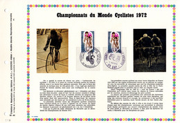 🚴 RRR " CYCLISME 1972 " Sur Feuillet PAC N°té RARE (1500 Ex) De 1974 N°YT 1724 Parf état RRR - Cyclisme