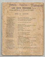 LES MOIS FEMININS , Présage Pour Chacun Des 365 Jours De L'année ,30 Pages , Sans Couverture ,  7 Scans, Frais Fr 2.45 € - Esoterik