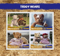 Sierra Leone. 2020 Teddy Bears. (646a) OFFICIAL ISSUE - Puppen