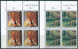 A14-15-2) Luxemburg - Mi 906 / 907 ⊞ ECKE LIO ✶✶ (F) - 1-20f     Kultur, Gemälde - Unused Stamps