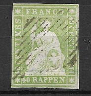 CH   Suisse  N° 30b  Oblitéré           B/TB     - Used Stamps