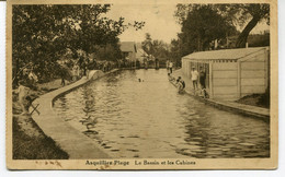 CPA - Carte Postale - Belgique - Asquillies Plage - Le Bassin Et Les Cabines - 1935 (DG15485) - Quevy