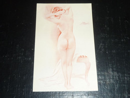 MEUNIER SUZANNE - ETUDE DE NU SERIE N°43 - 2 - FEMME NUE EROTIQUE - ILLUSTRATEUR FEMME (CR) - Meunier, S.