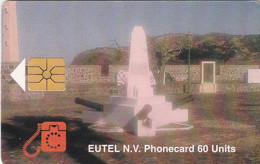 St. Eustatius - Eutel, EUS-E-06, Orange Fort, First Issue, Only 2.000 Issued, 2 Scans.    GEM1A (Symmetric Black) - Antilles (Netherlands)