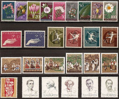 Yugoslavia 1957 Complete Year, MNH (**) - Años Completos