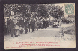 CPA [45] Loiret > Chatillon Coligny Circulé Inauguration Du Tramway - Chatillon Coligny