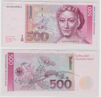 T144249 Banknote 500 DM Deutsche Mark Ro. 301a Schein 1.8.1991 KN AD 4644409 L2 - 500 DM