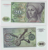 T144697 Banknote 20 DM Deutsche Mark Ro. 264c Schein 2.Jan. 1960 KN J 5379094 W - 20 Deutsche Mark