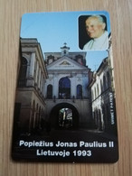 LIETUVOS   URMET CARD   25UNITS   POPE JOHANNES 2  MINT CARD    ** 4300** - Lituania