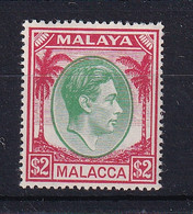 Malaya - Malacca: 1949/52   KGVI    SG16    $2       MH - Malacca