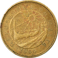 Monnaie, Malte, Cent, 1986, TB+, Nickel-brass, KM:78 - Malta (Ordre Van)