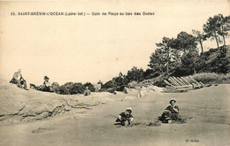 St Brévin L'océan * La Plage Au Bas Des Dunes * Jeu Château De Sable ? - Saint-Brevin-l'Océan