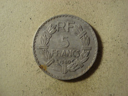 MONNAIE FRANCE 5 FRANCS 1950 B LAVRILLIER - 5 Francs