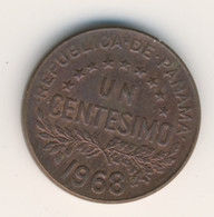 PANAMA 1968: 1 Centesimo, KM 22 - Panamá